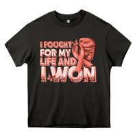 Asphalt i fought for my life and i won uterine cancer peac Heavy Core Tee - texasbilliewilder