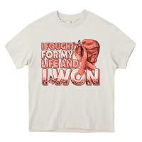 Cream i fought for my life and i won uterine cancer peac Heavy Core Tee - texasbilliewilder