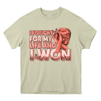 Mossy i fought for my life and i won uterine cancer peac Heavy Core Tee - texasbilliewilder