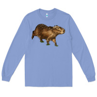 Colony Blue Capybara Long Sleeve Tee - LillyAllenDesigns
