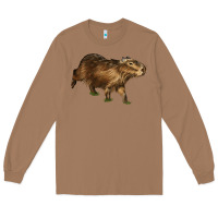 Toasted Coconut Capybara Long Sleeve Tee - LillyAllenDesigns