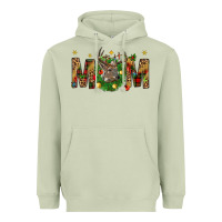 Matcha Western Mom With Reindeer Heavyweight Hoodie - BundleAndBundleShop