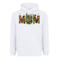 White Western Mom With Reindeer Heavyweight Hoodie - BundleAndBundleShop