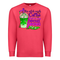 Cardinal this witch needs coffee before any hocus pocus Premium Sweatshirt - BundleAndBundleShop