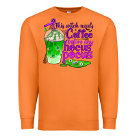 Carrot this witch needs coffee before any hocus pocus Premium Sweatshirt - BundleAndBundleShop