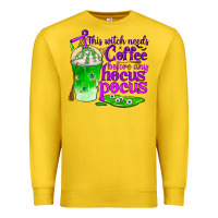 Lemon this witch needs coffee before any hocus pocus Premium Sweatshirt - BundleAndBundleShop