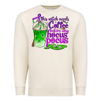 Sandshell this witch needs coffee before any hocus pocus Premium Sweatshirt - BundleAndBundleShop