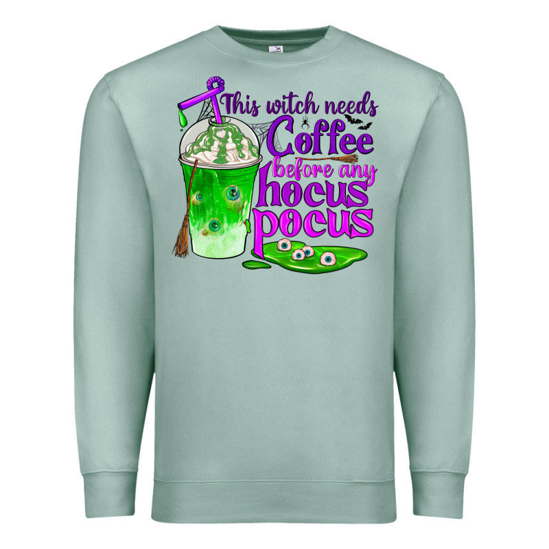 This Witch Needs Coffee Before Any Hocus Pocus Premium Sweatshirt by BundleAndBundleShop | Teevron