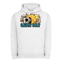 Pigment Lunar Rock Game day Soccer leopard flames fireball Urban Hoodie - HowdyJamesFarm