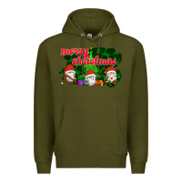 Army Green Merry Christmas - Gnome - Gnome Premium Hoodie - Bettercallsaul