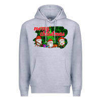 Heather Grey Merry Christmas - Gnome - Gnome Premium Hoodie - Bettercallsaul