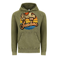 Vintage Olive Walking on Sunshine Vintage Hoodie - JahusDesignShop