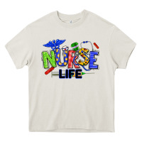 Cream autism nurse life Heavy Core Tee - texasbilliewilder