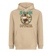 Mushroom Western Stay Wild Cowgirl Heavyweight Hoodie - BundleAndBundleShop
