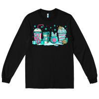 Black winter Christmas tree cakes coffee Long Sleeve Tee - Jasminsmagicworld