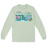 Matcha winter Christmas tree cakes coffee Long Sleeve Tee - Jasminsmagicworld