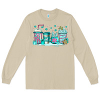 Mushroom winter Christmas tree cakes coffee Long Sleeve Tee - Jasminsmagicworld