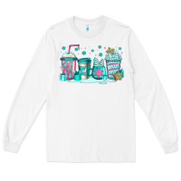 White winter Christmas tree cakes coffee Long Sleeve Tee - Jasminsmagicworld