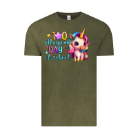 Vintage Olive 100 magical days of school Vintage Tee - Artiststas