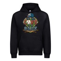 Black for the love of the game baseball Urban Hoodie - HowdyJamesFarm