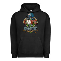 Pigment Black for the love of the game baseball Urban Hoodie - HowdyJamesFarm