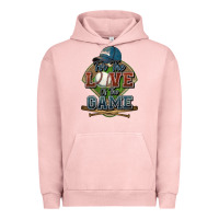 Pigment Salmon for the love of the game baseball Urban Hoodie - HowdyJamesFarm