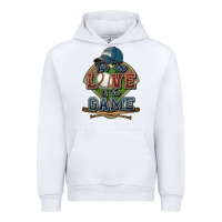 White for the love of the game baseball Urban Hoodie - HowdyJamesFarm