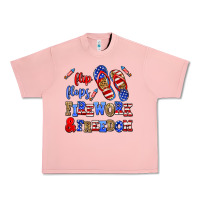 Salmon flip flops fireworks and freedom Urban Heavy Tee - AdoDesignShop