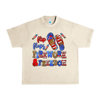 Sandshell flip flops fireworks and freedom Urban Heavy Tee - AdoDesignShop