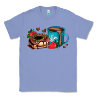 Colony Blue donut coffee strawberry Classic Tee - AdoDesignShop