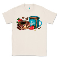 Natural donut coffee strawberry Classic Tee - AdoDesignShop