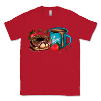 Red donut coffee strawberry Classic Tee - AdoDesignShop