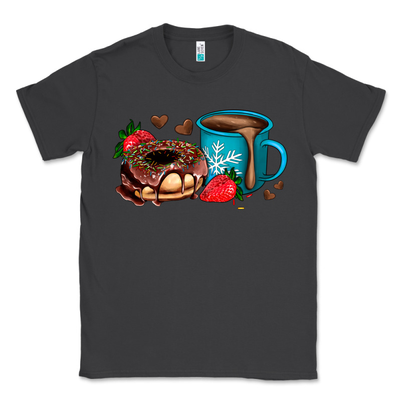 Donut Coffee Strawberry Classic Tee by AdoDesignShop | Teevron
