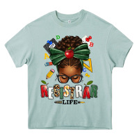 Arona registrar life afro messy bun Heavy Core Tee - texasbilliewilder
