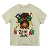 Mossy registrar life afro messy bun Heavy Core Tee - texasbilliewilder