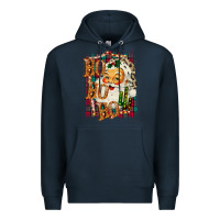 Navy Christmas Ho Ho Ho Premium Hoodie - Bettercallsaul