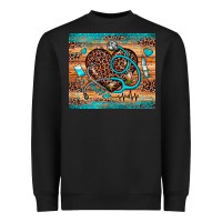 Black nurse leopard heart Heavyweight Sweatshirt - JahusDesignShop