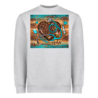 Heather Grey nurse leopard heart Heavyweight Sweatshirt - JahusDesignShop