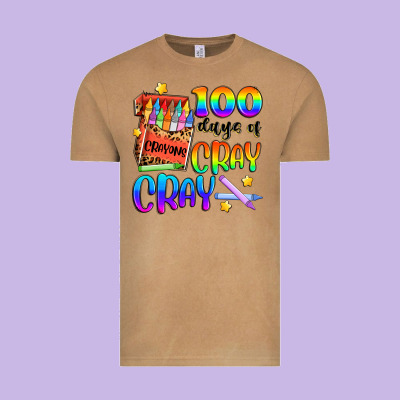 100 Days Of Cray Cray Vintage Tee Designed By Artiststas