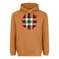 Meerkat Christmas Tartan Patch Heavyweight Hoodie - BundleAndBundleShop