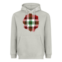 Moon Dust Christmas Tartan Patch Heavyweight Hoodie - BundleAndBundleShop