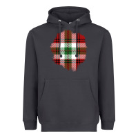 Smoke Christmas Tartan Patch Heavyweight Hoodie - BundleAndBundleShop