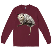Burgundy opossum Long Sleeve Tee - LillyAllenDesigns