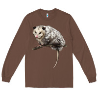 Chestnut opossum Long Sleeve Tee - LillyAllenDesigns