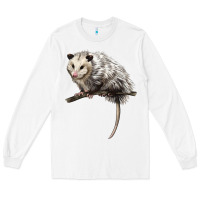 White opossum Long Sleeve Tee - LillyAllenDesigns