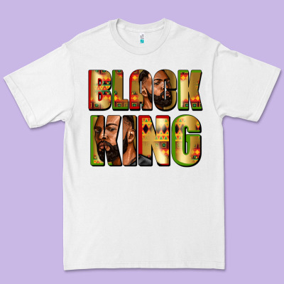 Black King Premium Tee Designed By Zillion Design Studio
