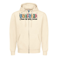 Sandshell unafraid Zipper Hoodie - MaliasSmallBusiness