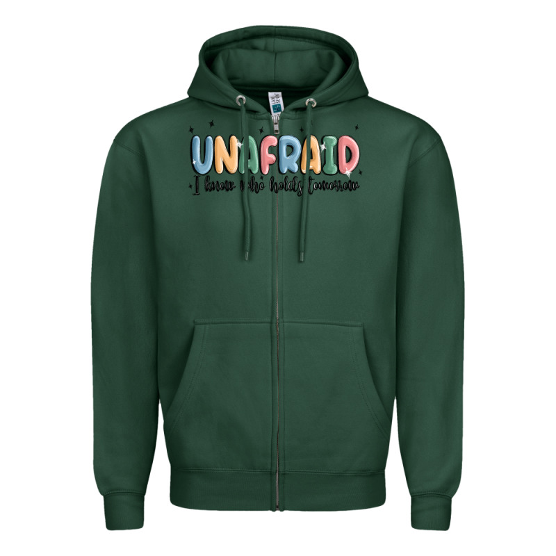 Unafraid Zipper Hoodie by MaliasSmallBusiness | Teevron