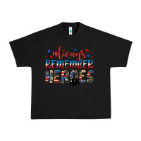 Black always remember heroes Urban Heavy Tee - JahusDesignShop