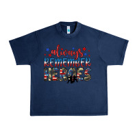 Navy always remember heroes Urban Heavy Tee - JahusDesignShop